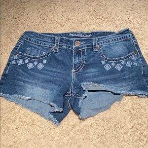 maurices denim shorts